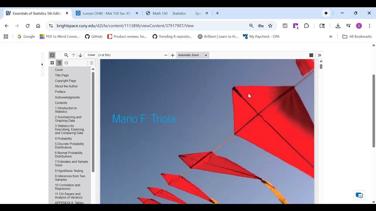 Intro to Brightspace course for Mat 150 Winter 2026