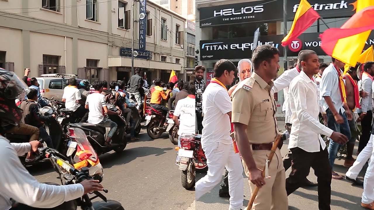 Karnataka Bandh: Pro-Kannada activists take out bike rally in deserted Bengaluru