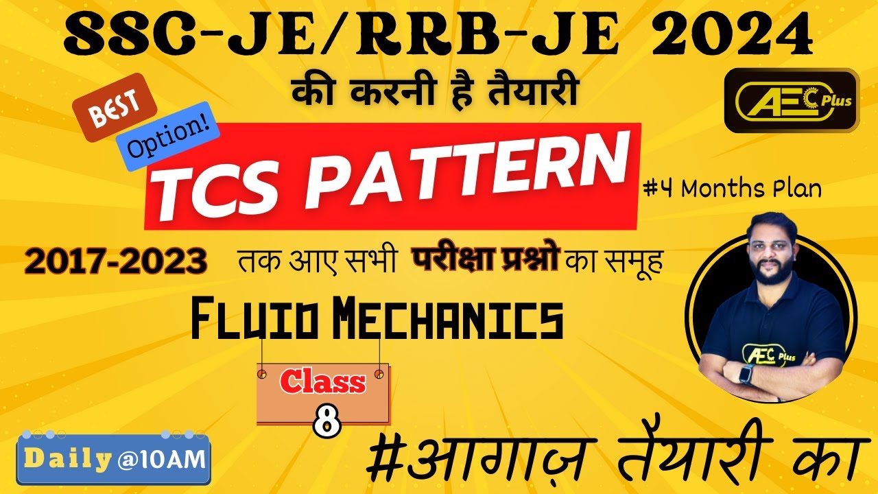 Fluid Mechanics | Practice Series 8 | TCS Pattern | SSC JE 2024 & RRB JE 2024 | Civil Engineering