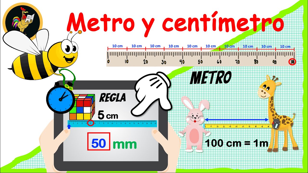 METRO Y CENTÍMETRO 🌀 APRENDE DE MANERA FÁCIL Y DIVERTIDA/ VIDEOS EDUCATIVOS PARA NIÑOS