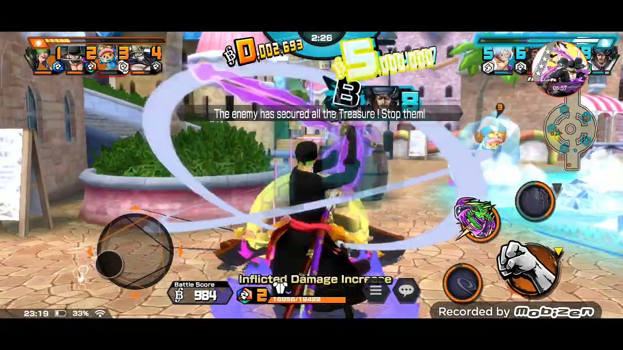 Using my ex zoro on the battle. Yes I have skill issue