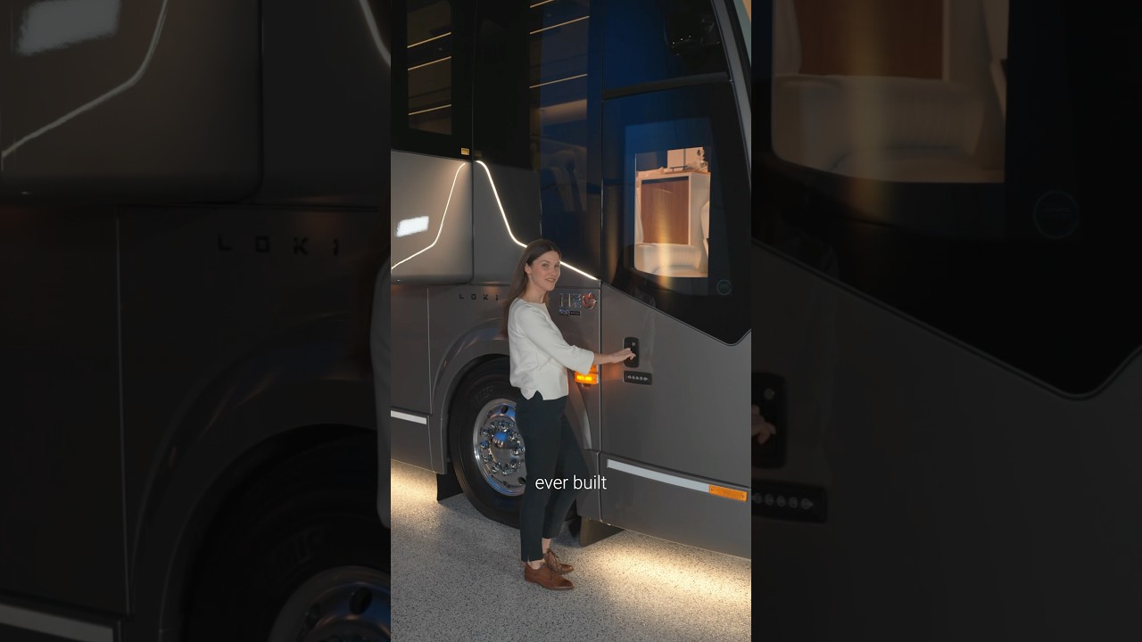 The most technology advanced motorcoach ever built is here. #motorhome #prevost #rv #travel #tech