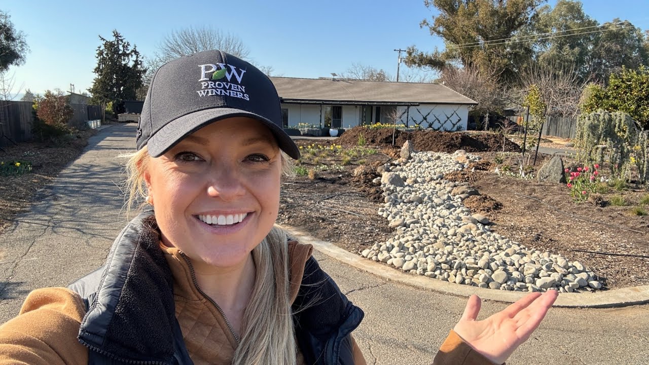 The Dry Creek Bed is IN! 🌿 Making Progress with the Garden Makeover!