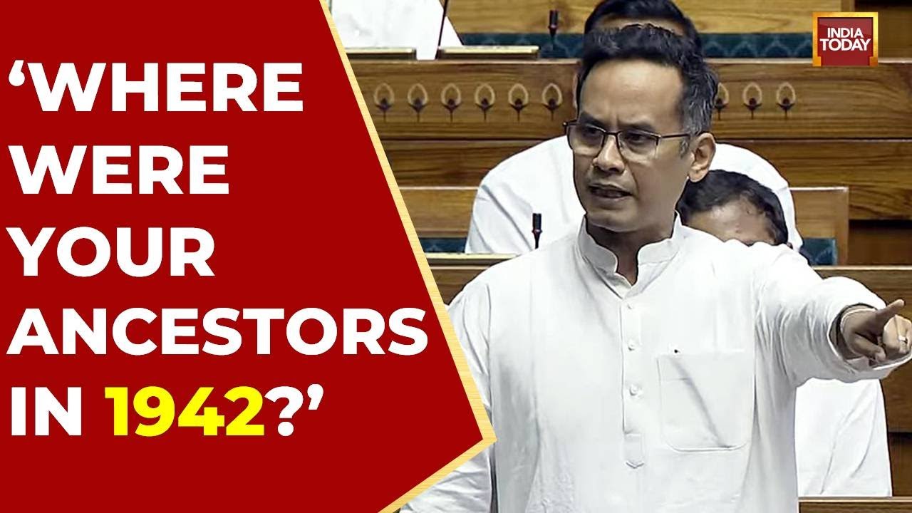 Vande Mataram Debate: Gaurav Gogoi Asks BJP Where Its 'Political Ancestors' Were During 1942 Quit