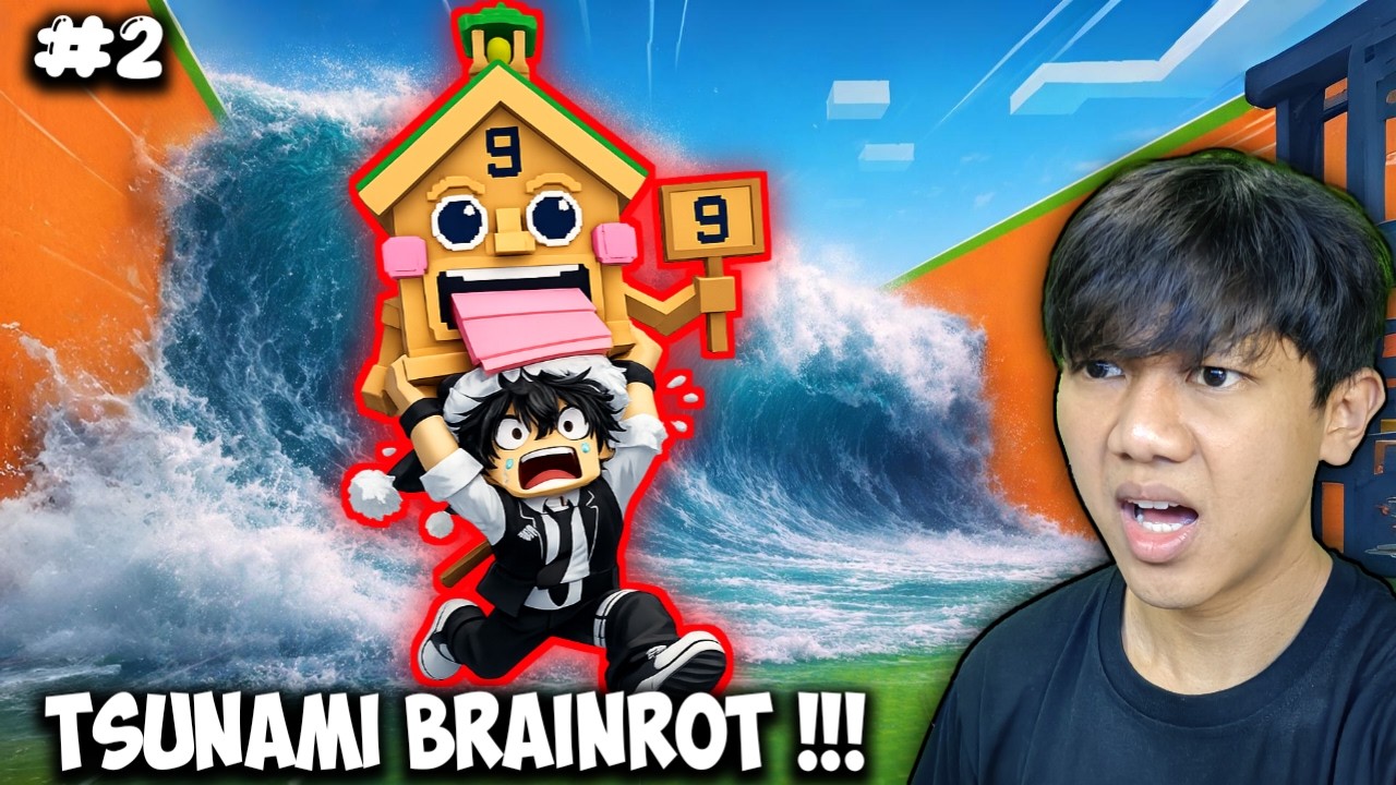 Aku Ambil Brainrot Celestial Dari Tsunami | Roblox Escape Tsunami For Brainrot part 2
