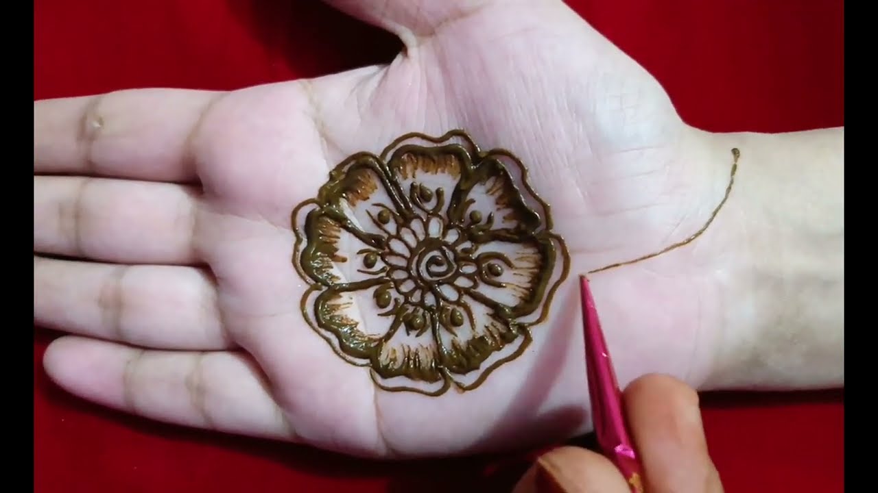 Simple mehendi design #mehendidesign#mehndi #trending #video 