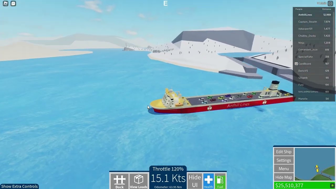 Stanley to Emerald Harbor Through Panama and Suez Canal | Roblox Shipping Lanes
