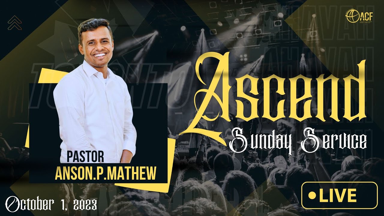 SUNDAY SERVICE I 01.10.2023 | @bransonpmathew | SESSION 1. |