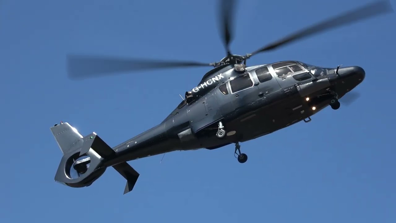 EC155 G-HCNX LANDING AT THE LONDON BATTERSEA HELIPORT 07-07-2023