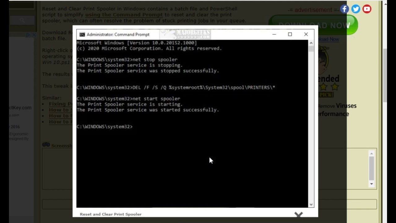 How to Reset and Clear Print Spooler in Windows