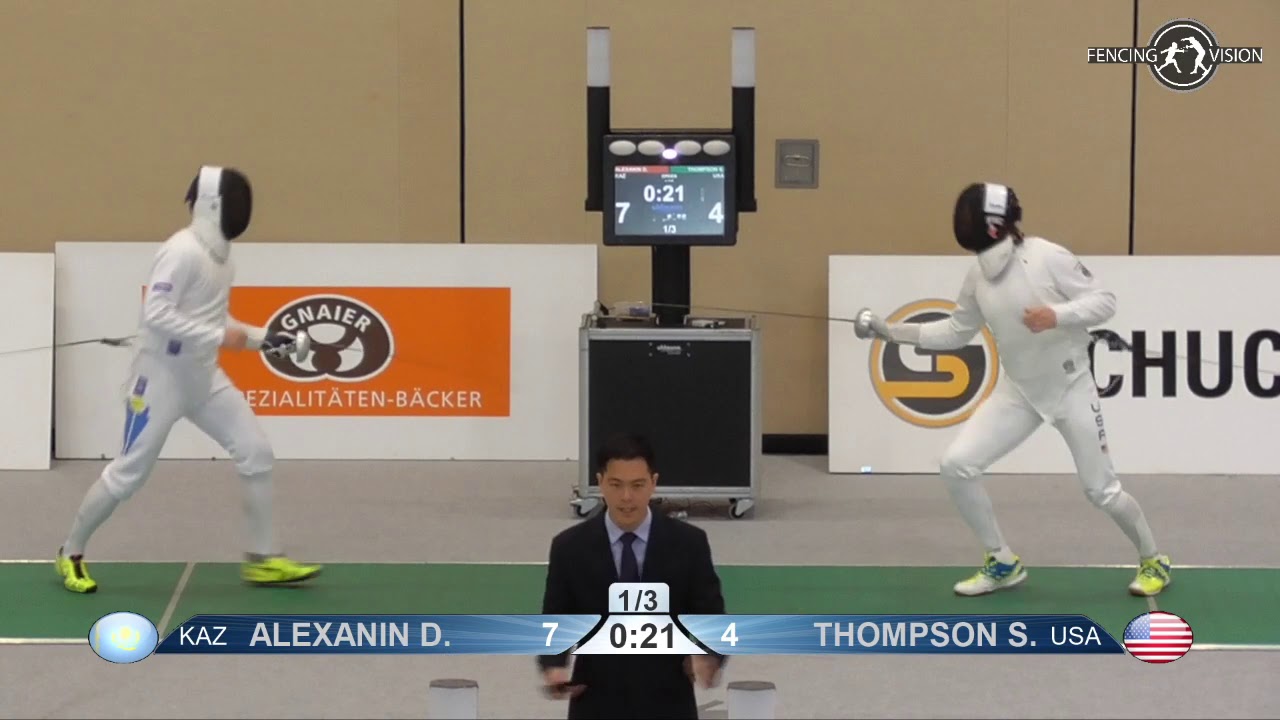 2020 108 T64 23 M E Individual Heidenheim GER WC GREEN ALEXANIN Dmitriy KAZ  vs THOMPSON Soren USA