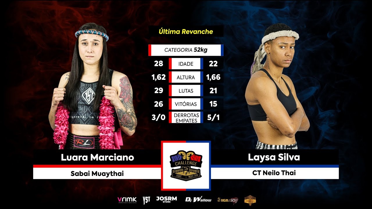 Luara Marciano VS Laysa Silva - Challenge Fight Muaythai - 22.10.22