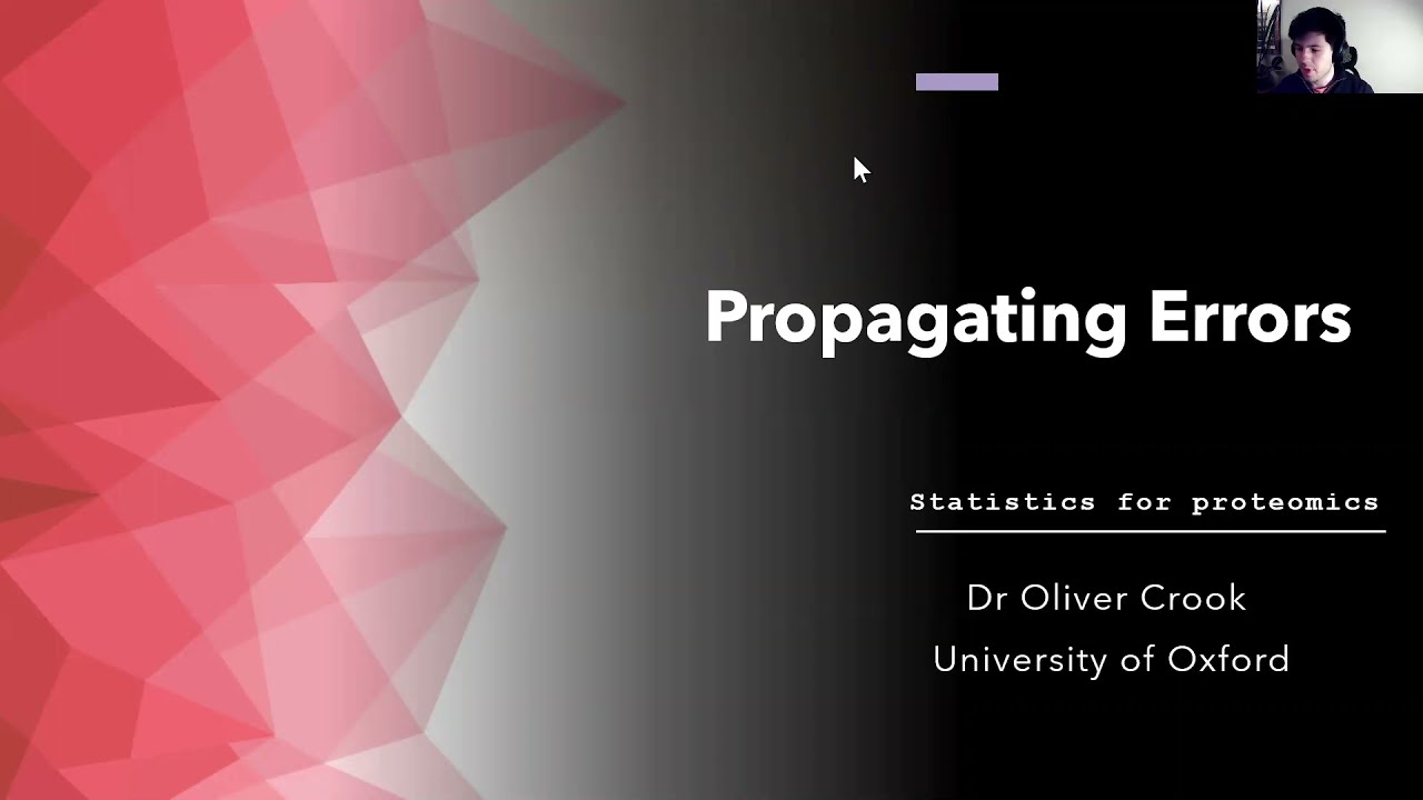 Propagating errors | Statistics for proteomics