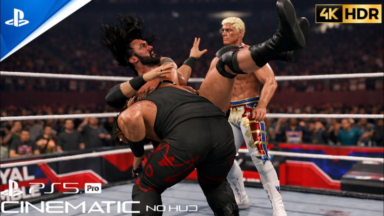 WWE Championship | Drew McIntyre vs Cody Rhodes vs Jacob Fatu Triple Threat | WWE 2K25 | PS5 PRO 4K