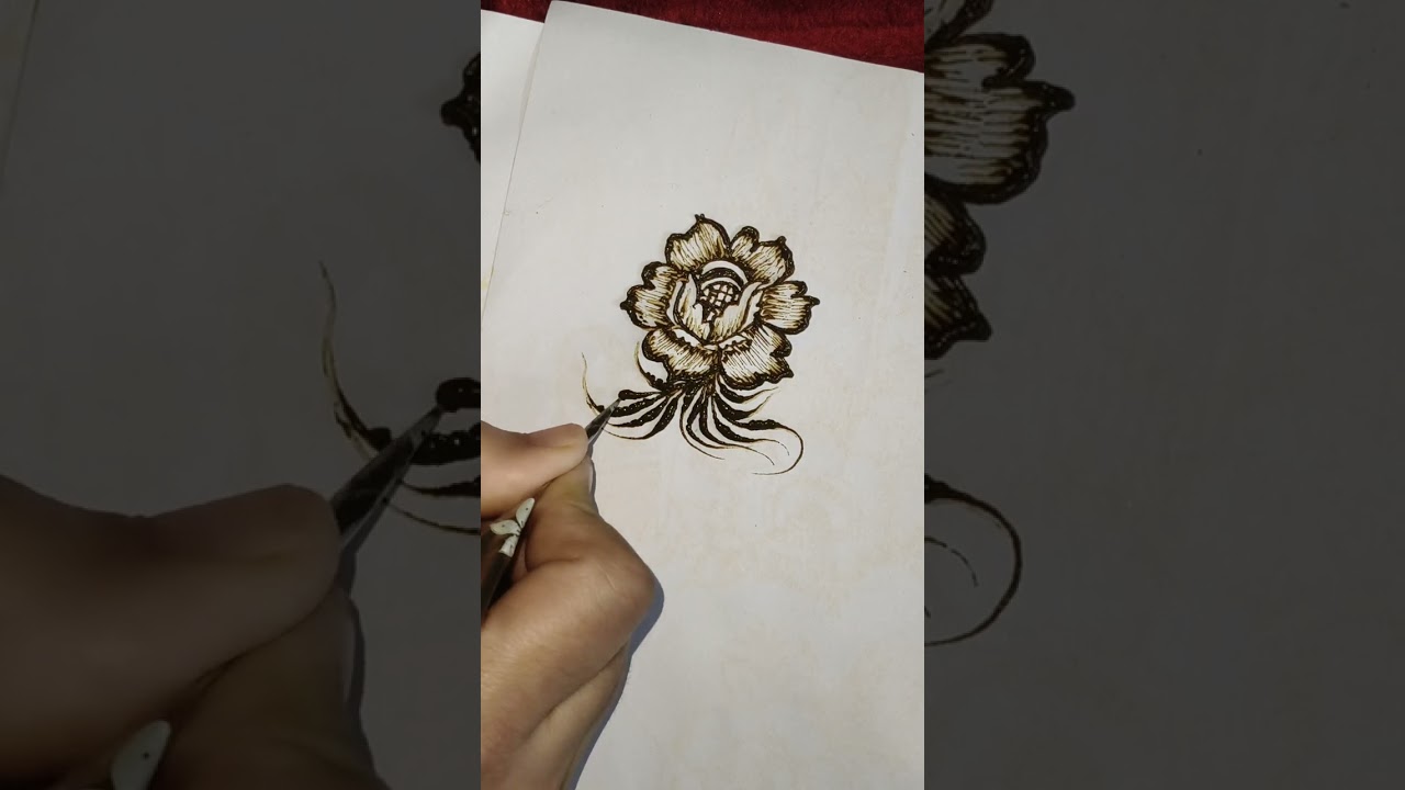 How to creat floral bunche #henna #mehndi 