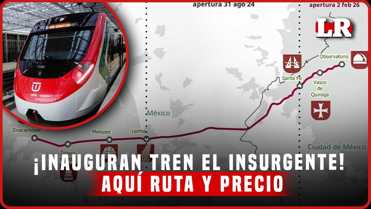 INAUGURAN TREN INTERURBANO: ASÍ RUTA Y PRECIO