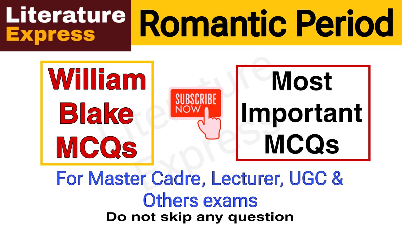 William Blake MCQs #blake #blakemcqs #williamblake