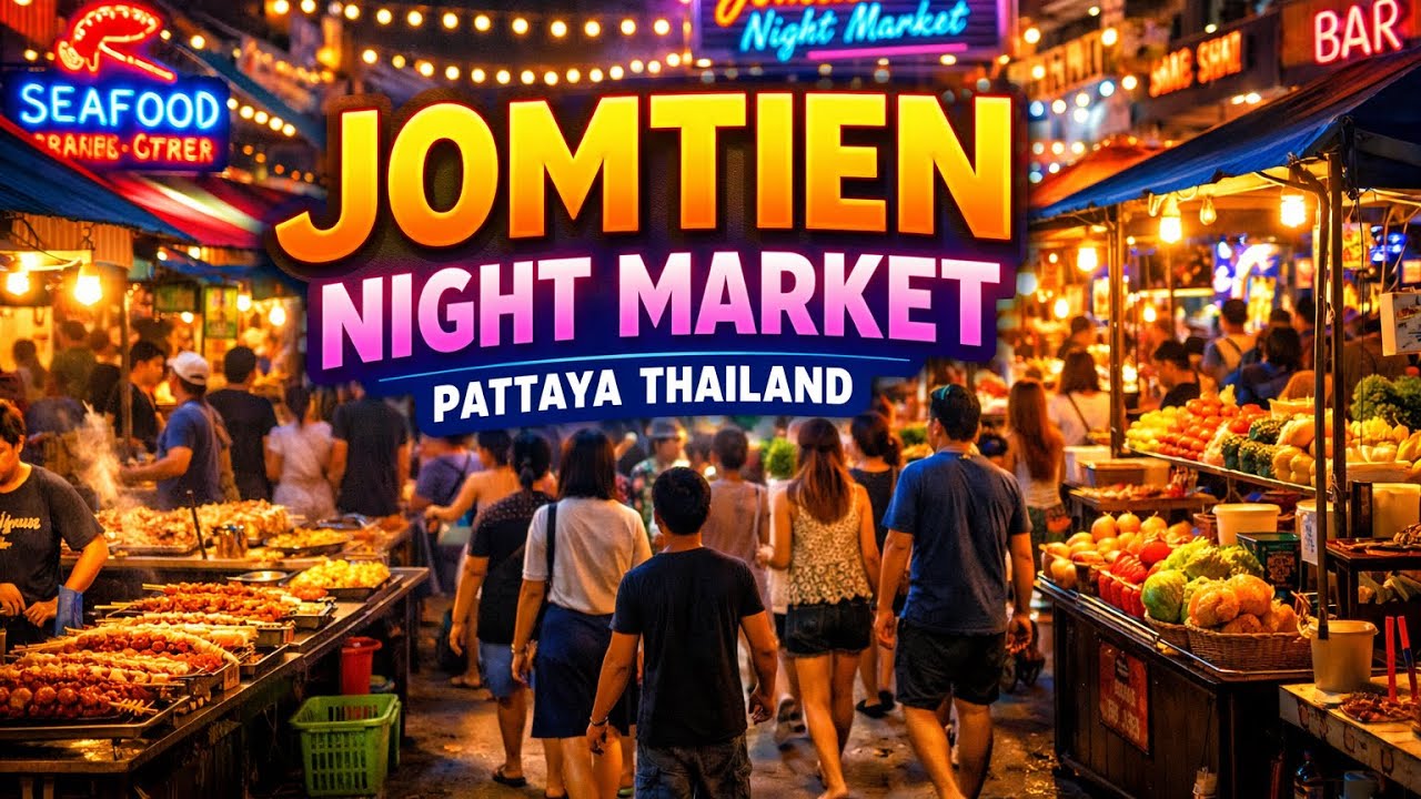YOU WONT BELIEVE JOMTIEN NIGHT MARKET THAILAND AMAZING