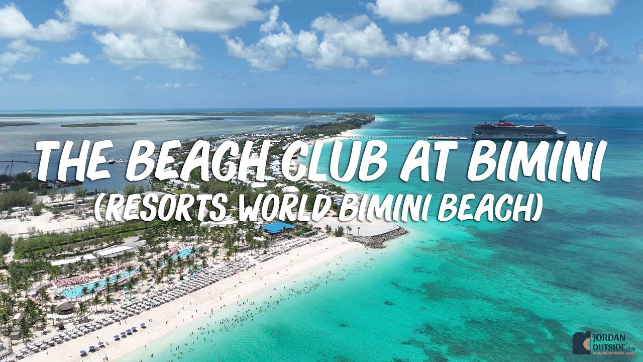 The Virgin Voyages Beach Club at Bimini (Resorts World Bimini Beach) in the Bahamas