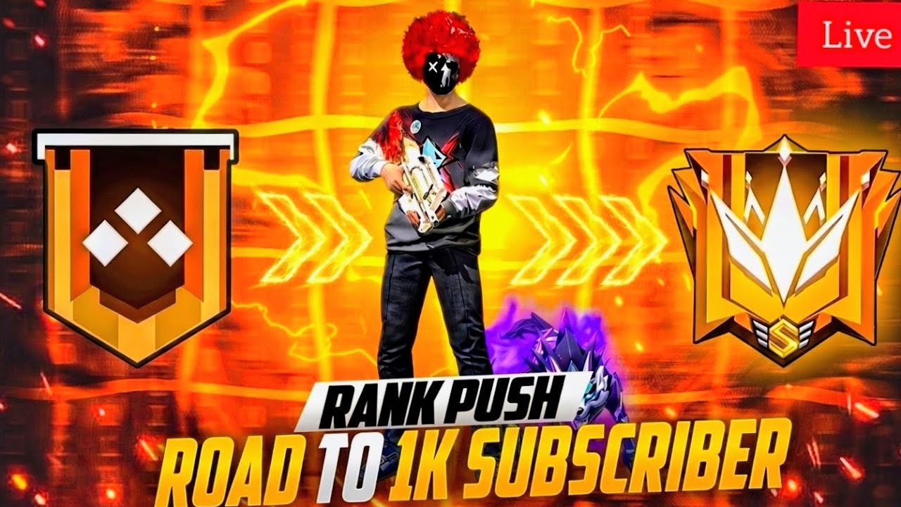 Rank push live 🔴Road to 1k subscribers