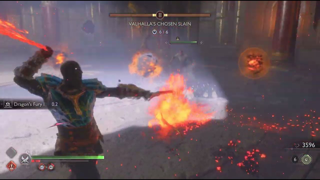 Dark Odessey Kratos VS Hardrefill The Callous berserker boss fight #345 (Give Me Prowess) (4K HDR)