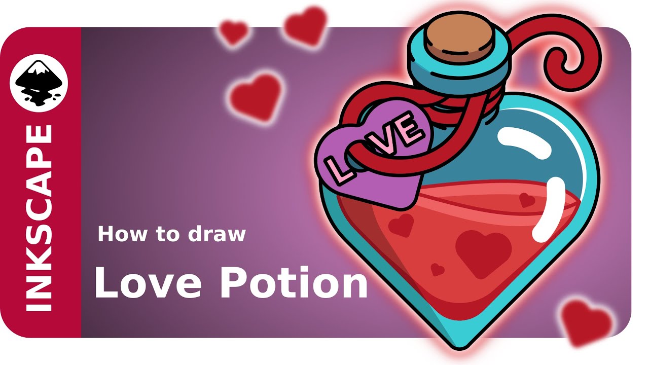 Inkscape Tutorial: How to draw a Love Potion