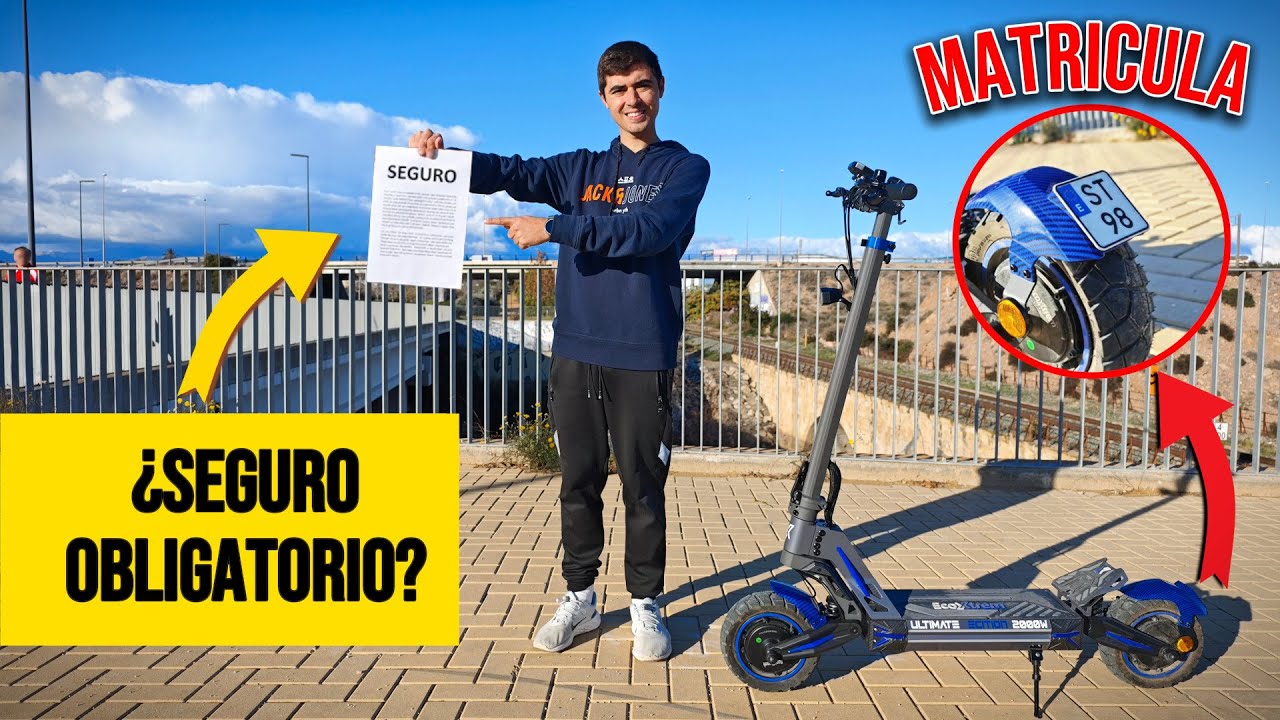 TODO sobre SEGURO y MATRICULA 2026 en PATINETES 📋 LA VERDAD