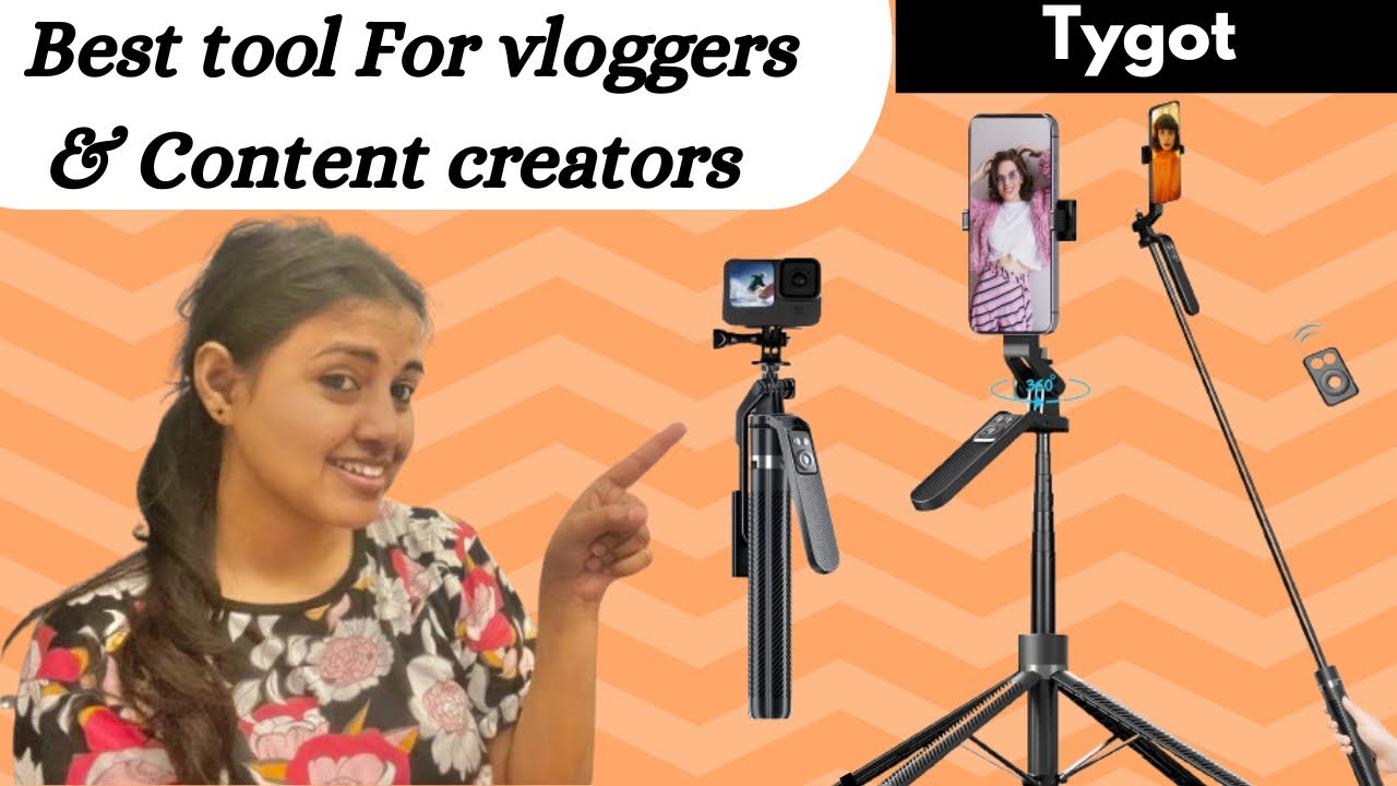 The best selling tripod on Amazon (Tripod+Selfie stick) 2 in 1 , best for vlogging&Content creation