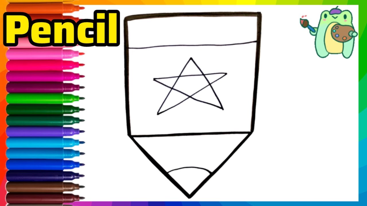 How To Draw A Pencil For Children | Pencil Drawing | Drawings For Kids