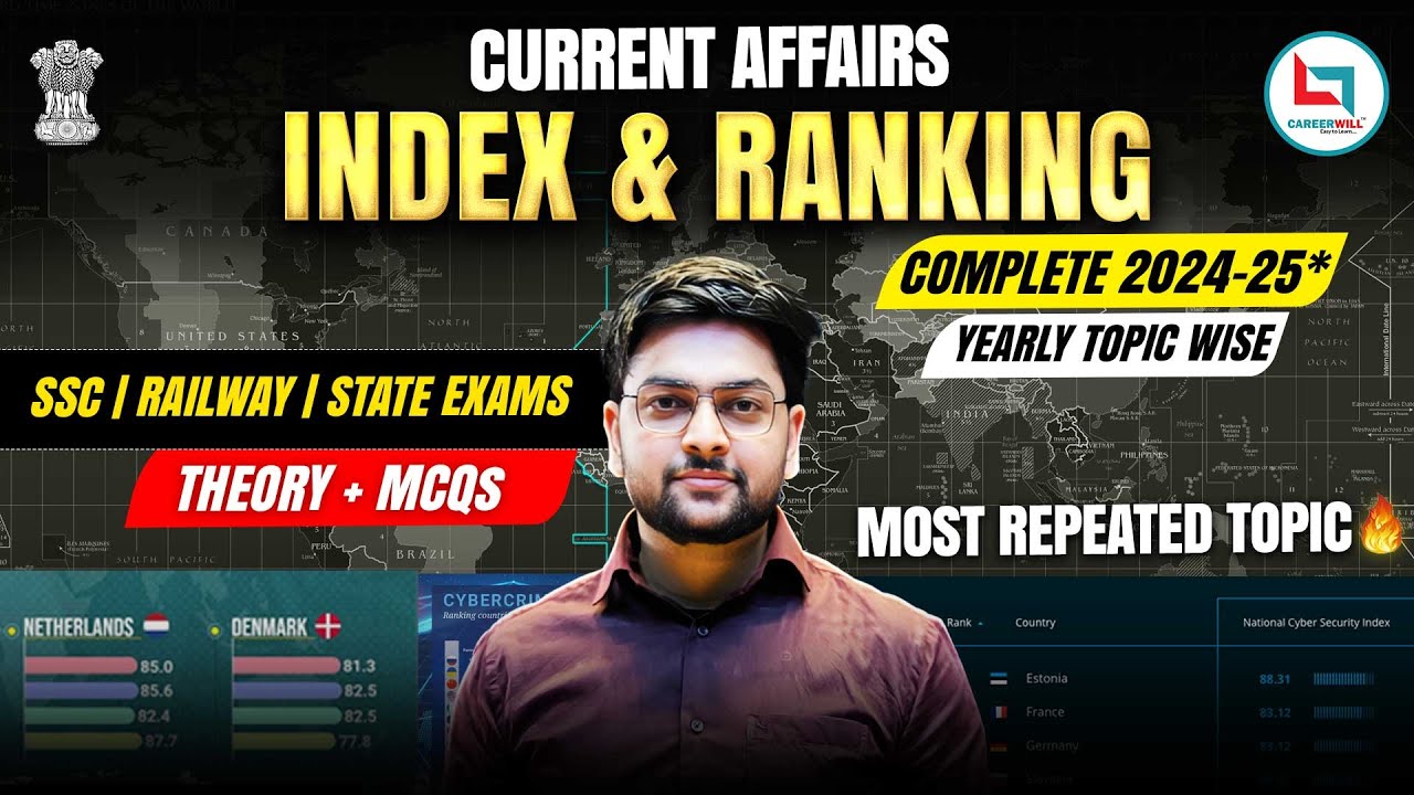 Current Affairs 2025 | 🔥 Index and Ranking 2025 | ULTIMATE Current Affairs for RRB NTPC and SSC CGL