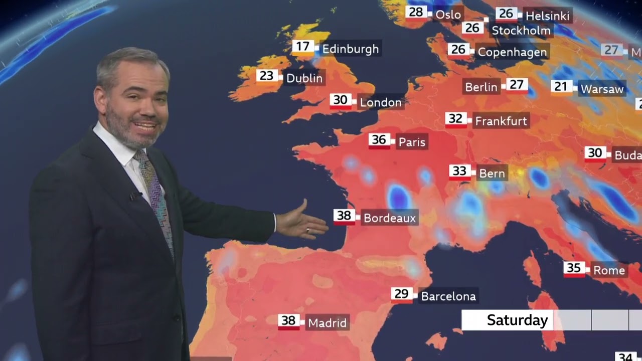 BBC Weather today in Europe -  July 11th, 2026