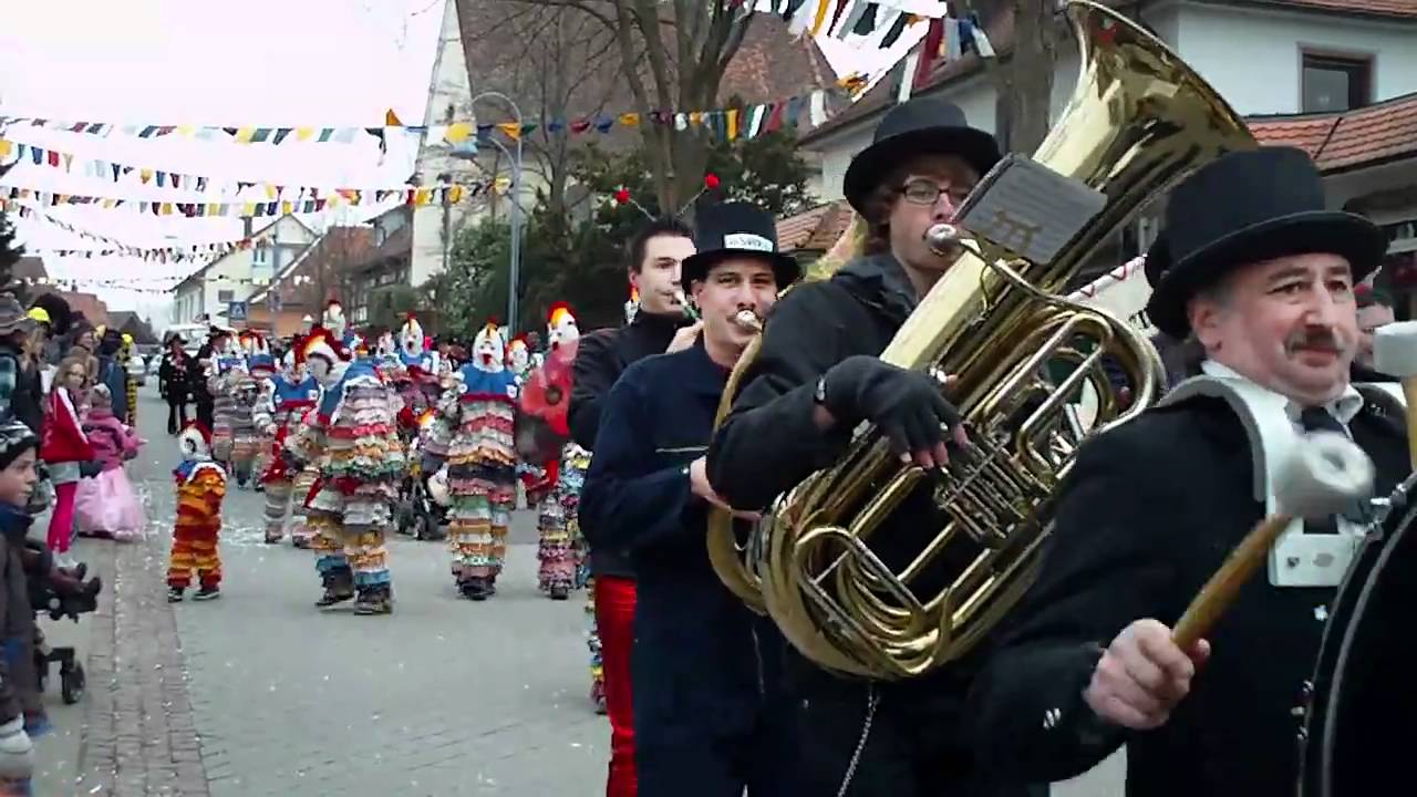 End of Fasching Parade in Uhldingen