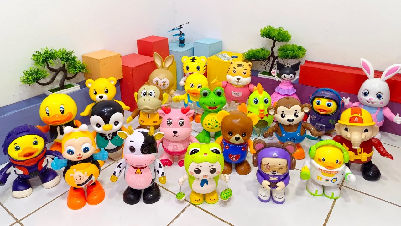 Bermain Mainan Robot Joged Hewan Keren, Robot Sapi, Robot Pinguin, Robot Beruang, Robot Lebah, Kodok