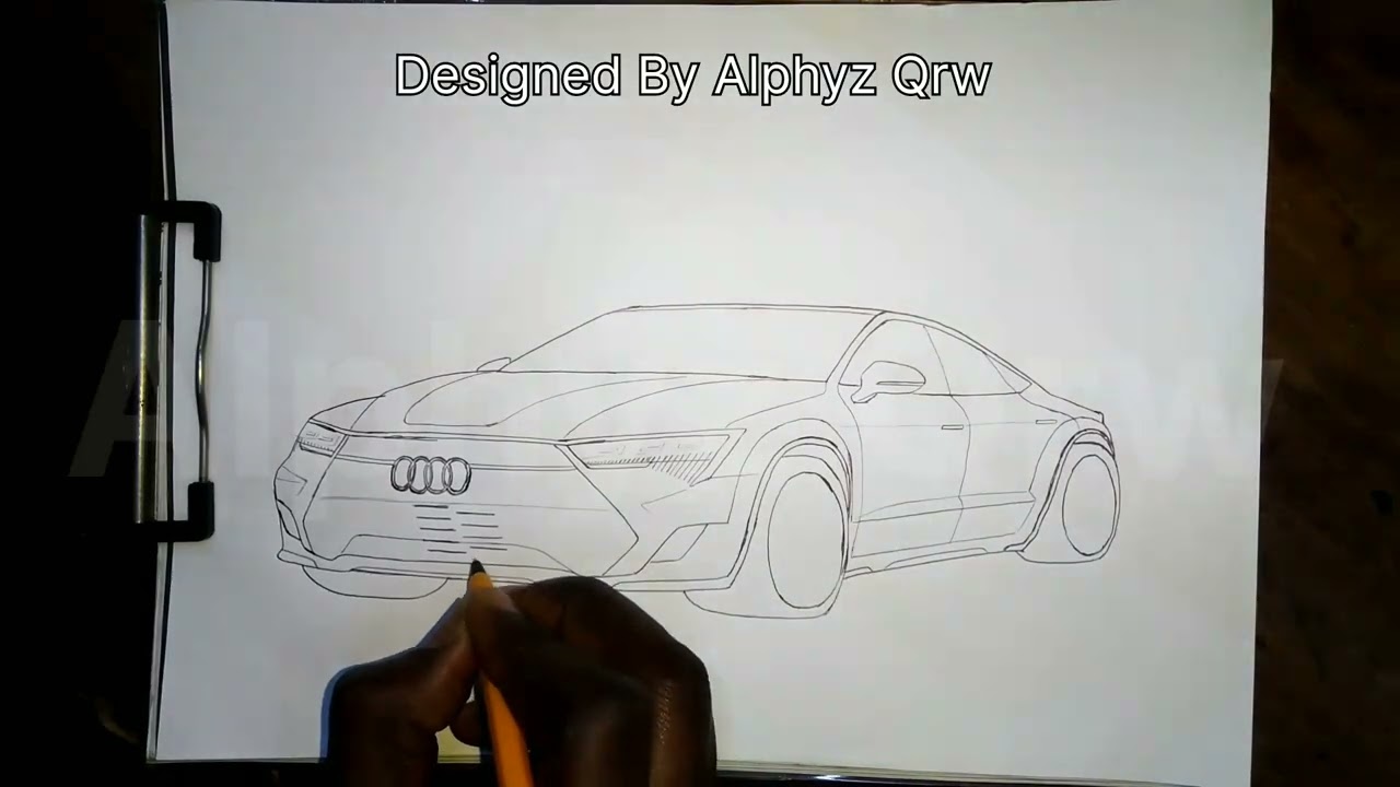 Audi Rs7 New Facelift Design (How to draw Audi Rs7) 