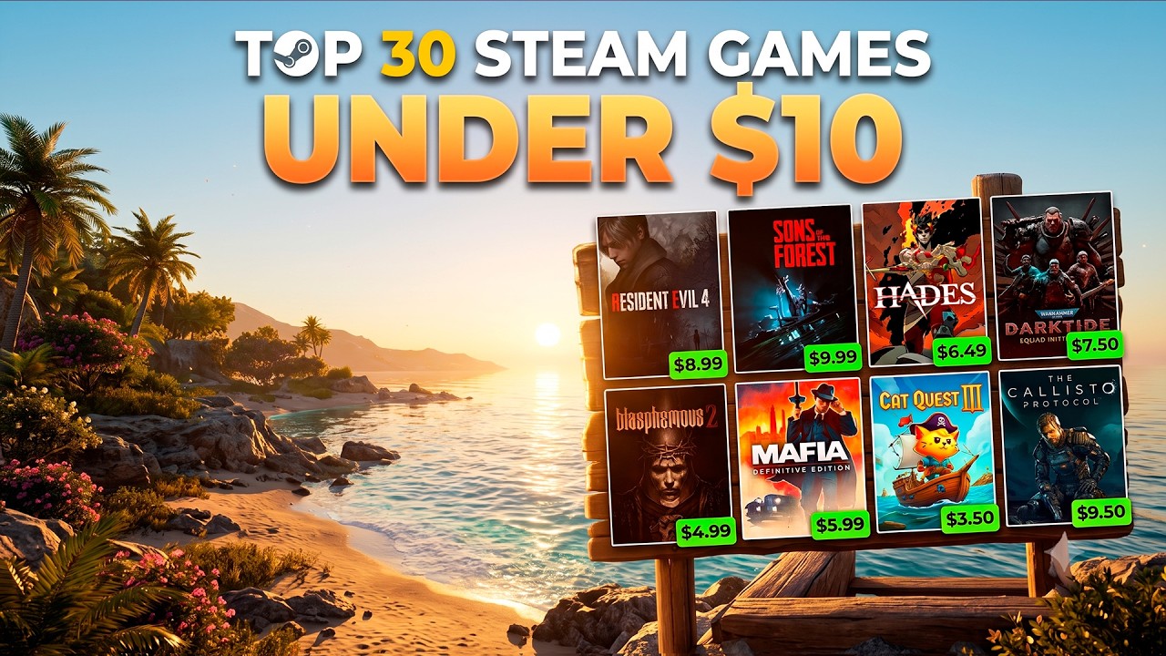 30 игр в Steam дешевле 10 $ | Летняя распродажа 2026