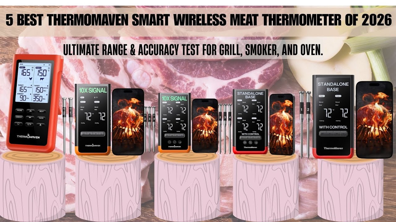 Top 5 BEST Smart Meat Thermometers of 2026! (Ultimate BBQ Guide)