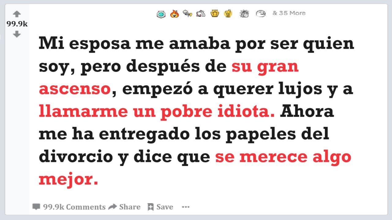 Mi esposa, después de su gran ascenso, empezó a querer lujos y a llamarme un pobre idiota...