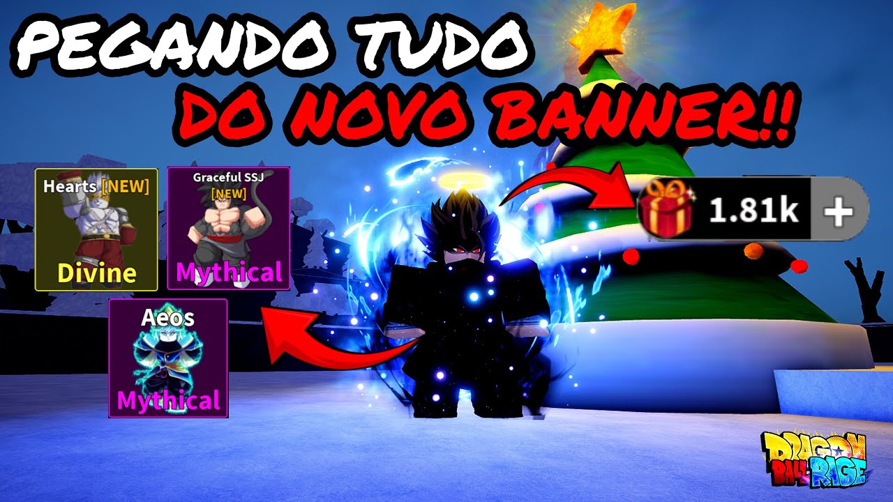 PEGANDO TUDO DO NOVO BANNER DE NATAL! DRAGON BALL RAGE - ROBLOX