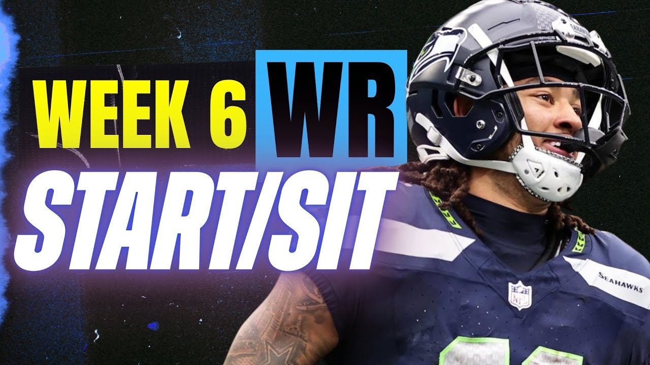 Week 6 WR START/SIT Every Match Up Analysis 🚨 MUST-Play & MUST-Bench Players (2025 Fantasy Football)
