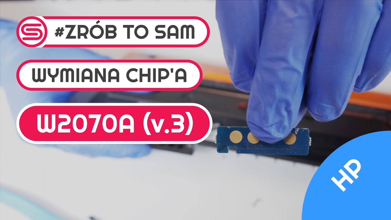 Jak poprawnie wymienić CHIP tonera W2070A (Wersja III)