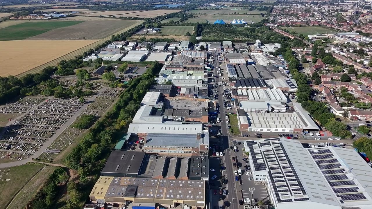 Hainault Forest & Business Park | Early Morning Drone Flyover | Perfect Light Quick Flight in 4K