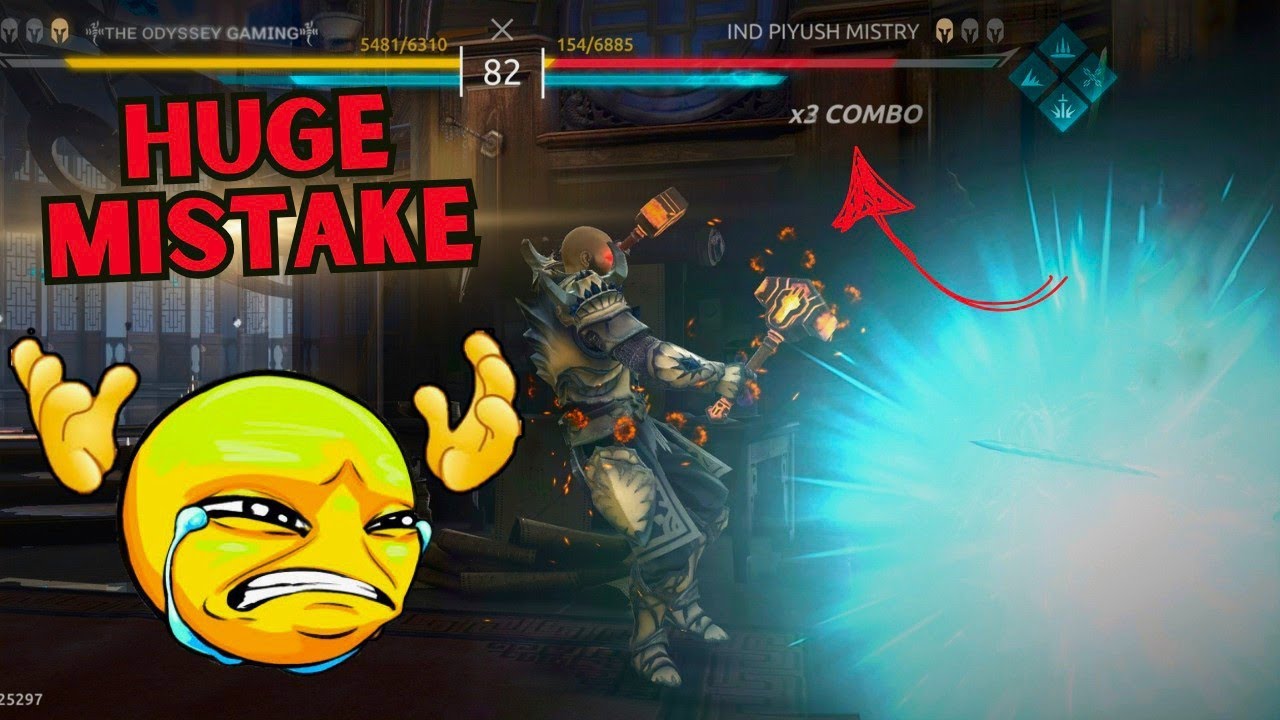 Incident at 4:50 minutes 🤐 Changed The Match Result [How I Reach Rank No. 3] || Shadow Fight 4 Arena