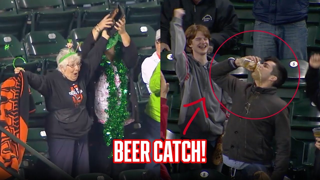 MLB fans making RIDICULOUS catches!