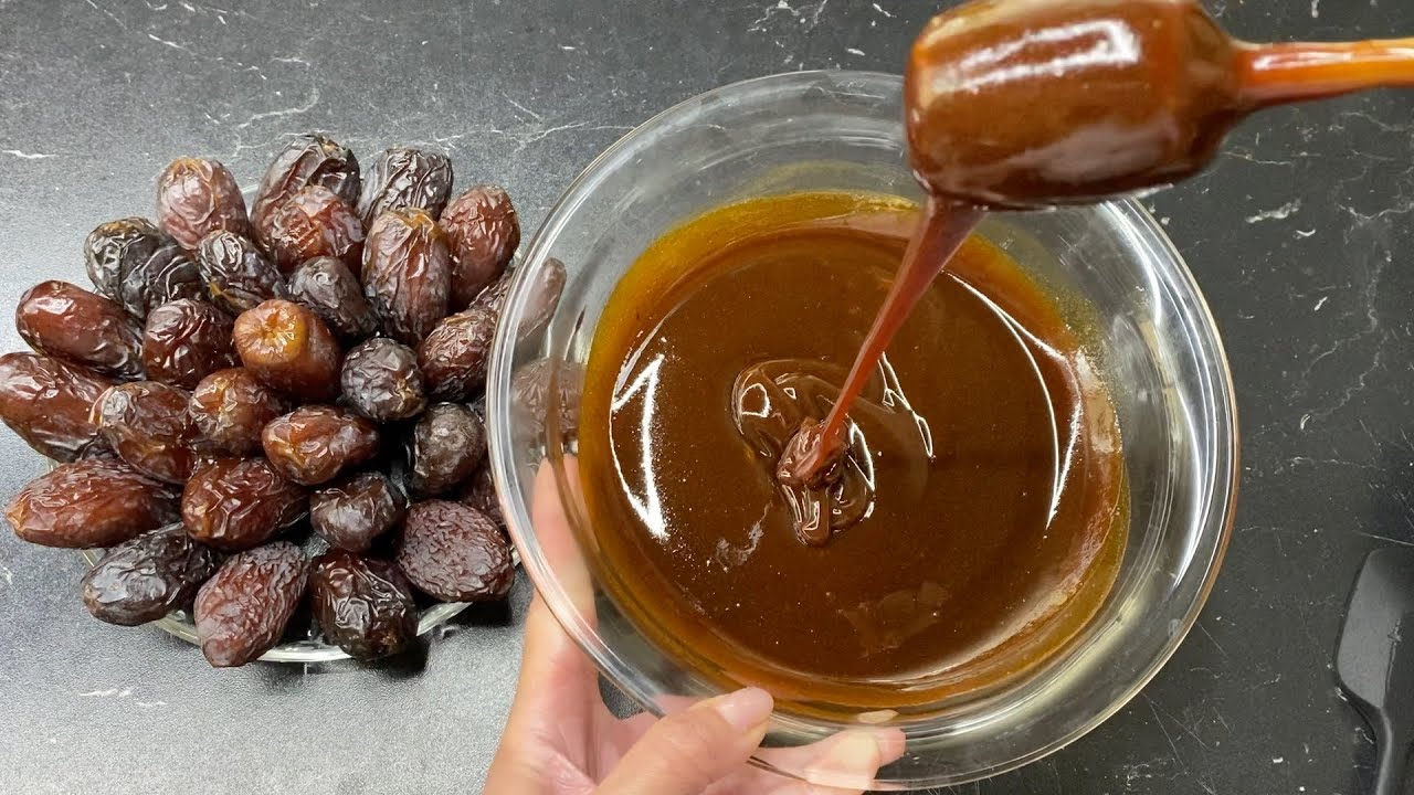 أفضل طريقة تحضير عسل التمر البديل الصحي للسكر الابيض بكل سهولة في الحلويات والتحليات رووعة المذاق 💯