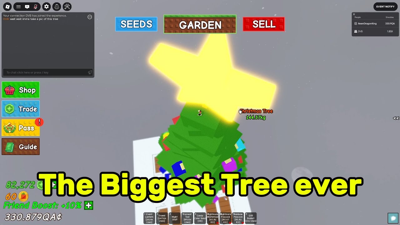 WITH GREAT TREE COMES GREAT RESPONSIBILITY | Grow a Garden