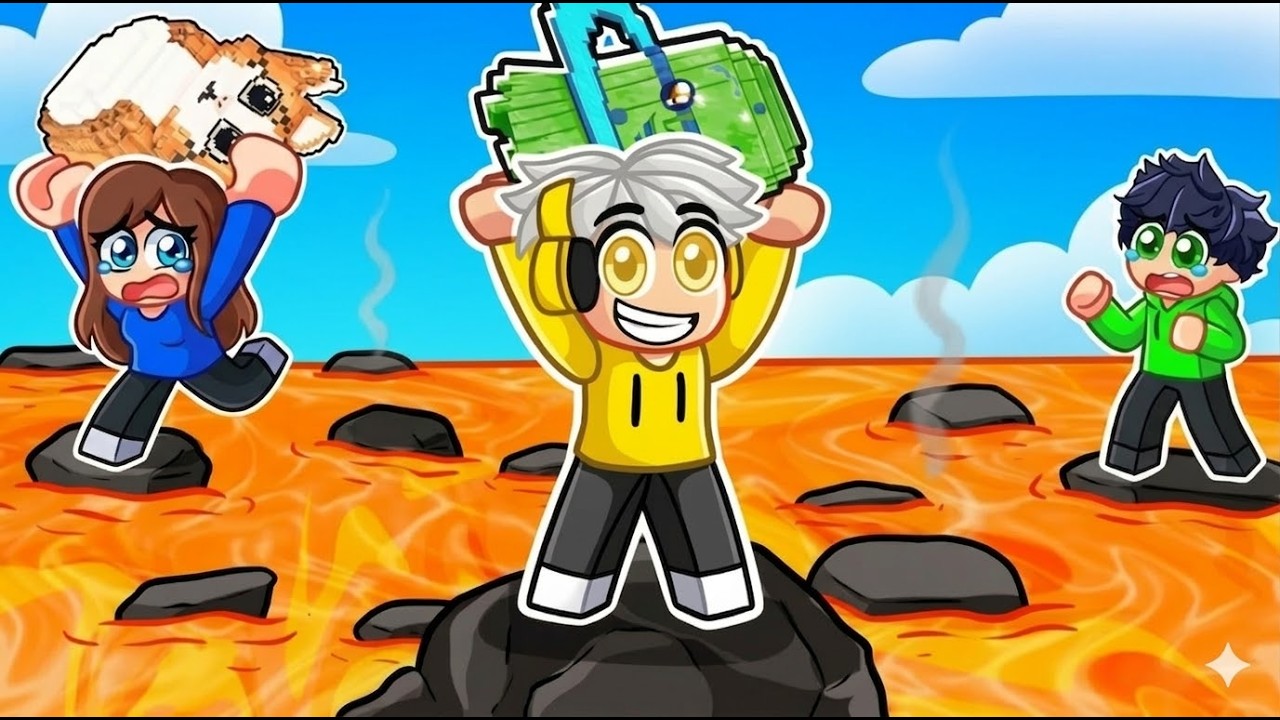 SOPRAVVIVI alla LAVA per i BRAINROT su Roblox!