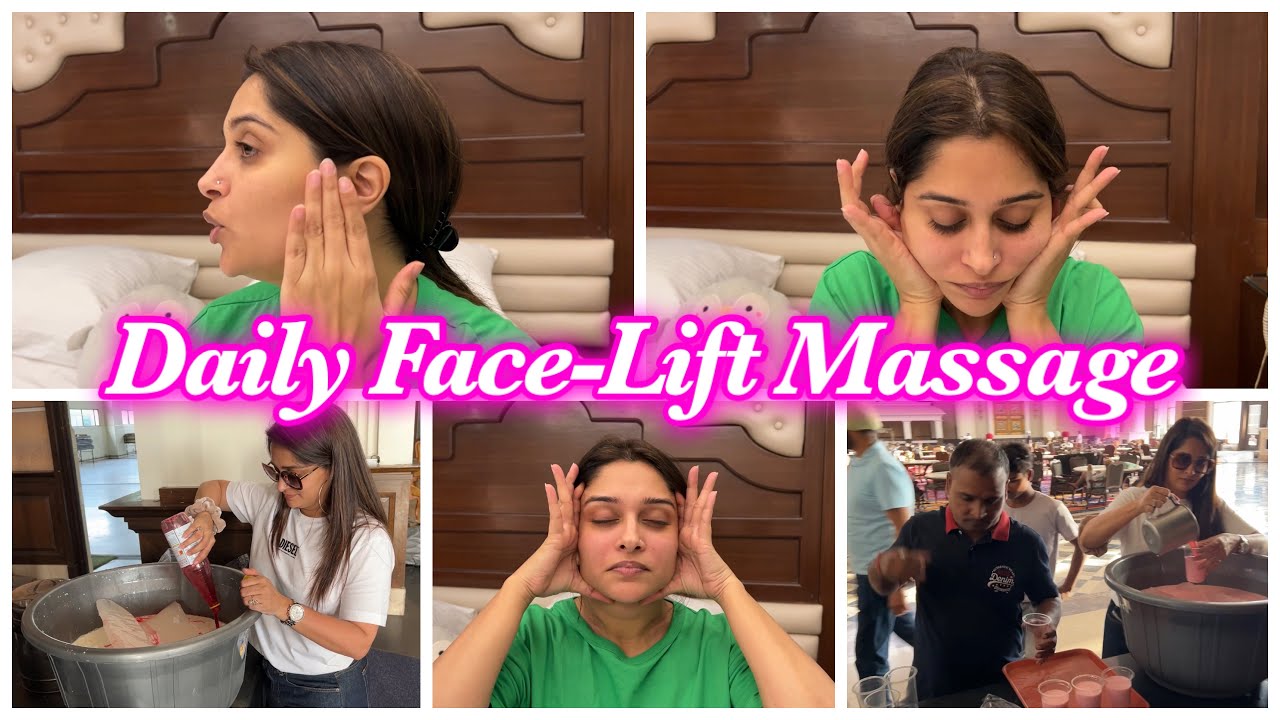 Do this Face Massage Daily For Face Lift & Anti Aging| 20 Ltrs Of Sharbat To Kill the Heat 😍