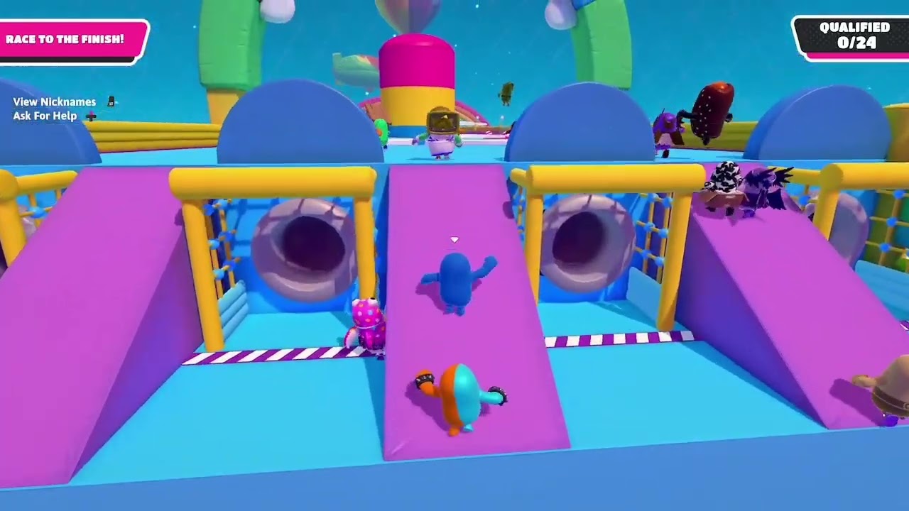 Trying to win in Fall Guys