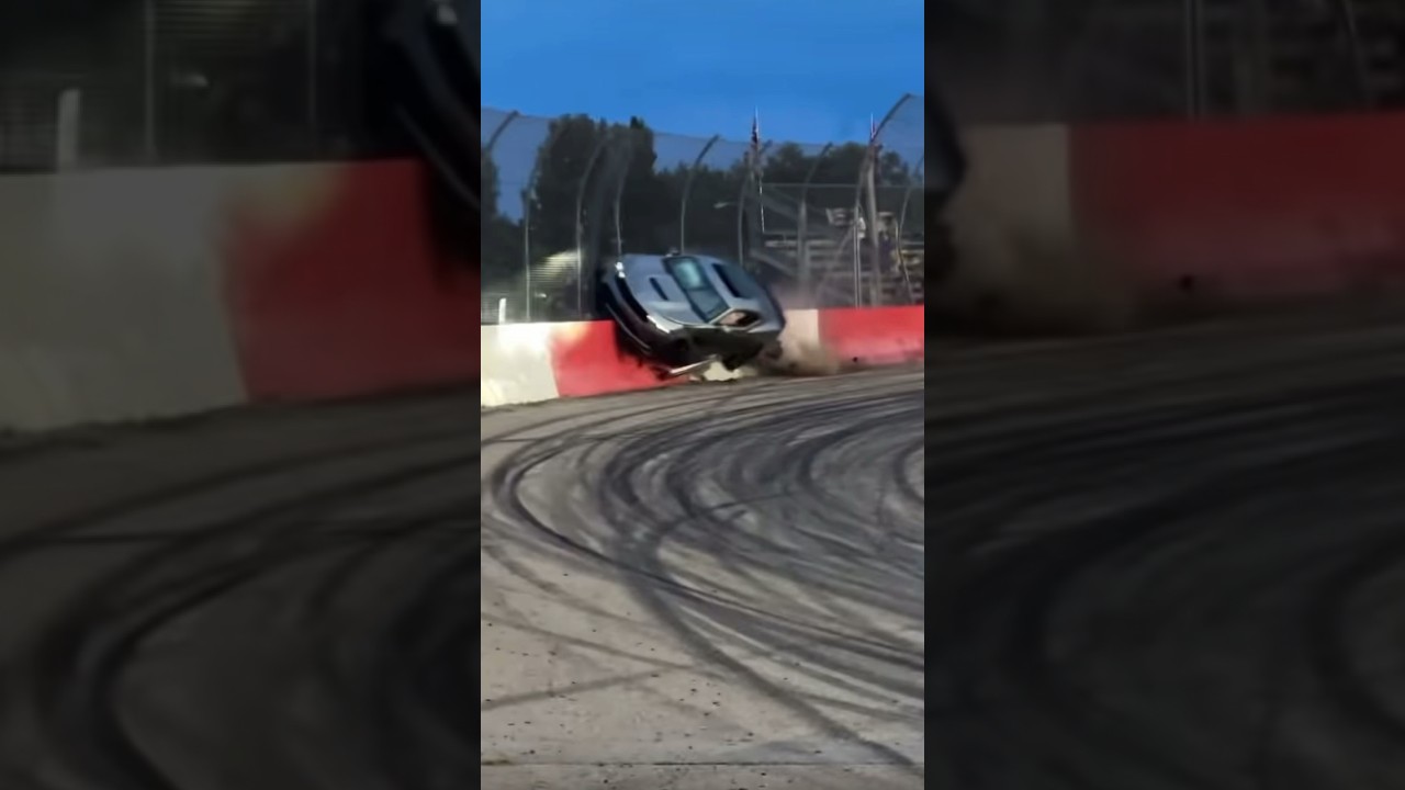 Wild Crash During Spectator Race in New Camaro!! Leave The Wall Riding To NASCAR…..