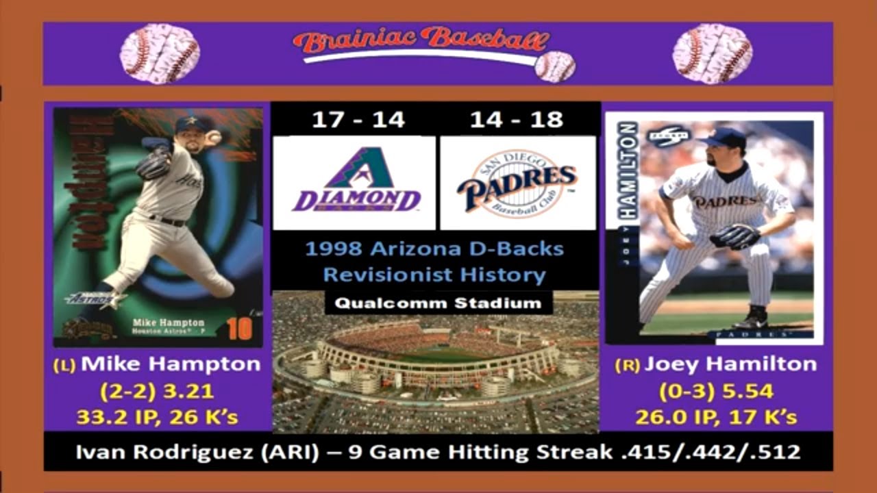 Game 32 - 1998 Arizona Diamondbacks Revisionist History v San Diego Padres @ Qualcomm Stadium